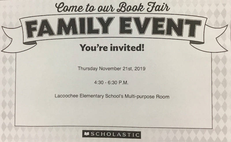 Come to our Book Fair Family Event!!!